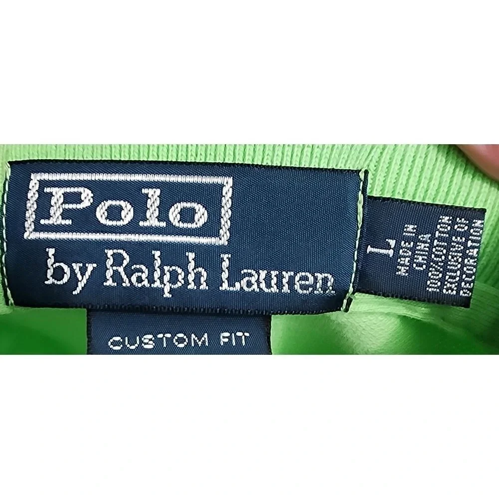 Polo Ralph Lauren Polo Shirt Classic Fit Short Sleeve Green‎ Large